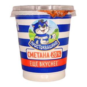 БЗМЖ Сметана Простоквашино 20% 300г
