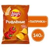 Чипсы Лейз Паприка рифленые 140г