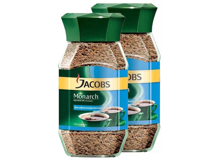 Кофе Якобс Монарх декофеиниз. стек 95г