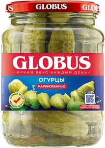 Огурцы Глобус марин. с\б 680г