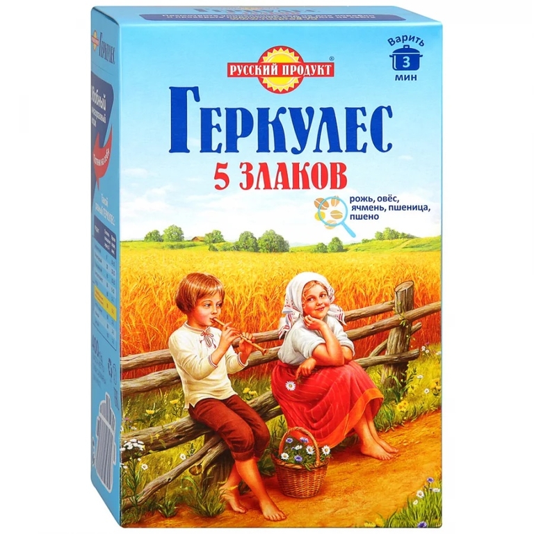 Русский продукт Геркулес 5 злаков 400г