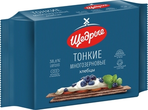 Щедрые Хлебцы тонкие многозерновые 170г