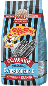 Семечки От Мартина полосатые суп/солью 150г