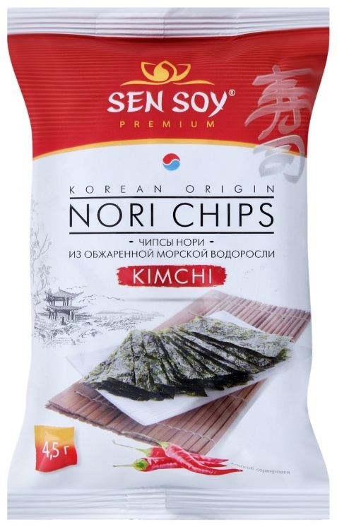 Сен Сой Чипсы Нори Кимчи 4,5г