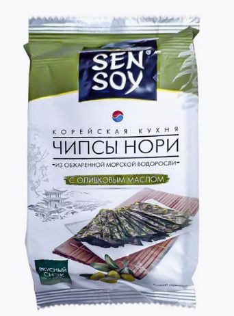Сен Сой Чипсы Нори с оливковым маслом 4,5г