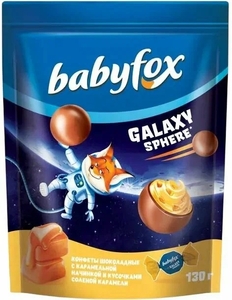 Шоколадные конфеты Babyfox соленой карамелью 130г